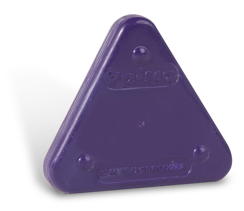 Primo Triangular Crayons, 6 Colors, Virtually Unbreakable & User Grip Friendly