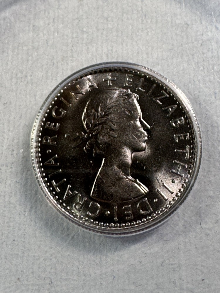 1967 Great Britain 6 Pence Graded MS 66 by ANACS
