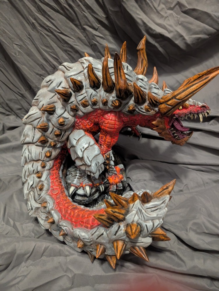 Gargantuan Tarrasque Miniature, Hand Painted