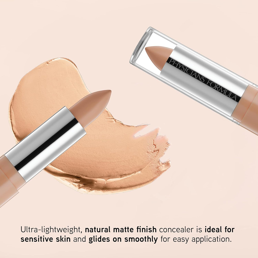Physicians Formula Gentle Full Coverage Concealer, Light Cover Concealer Stick,