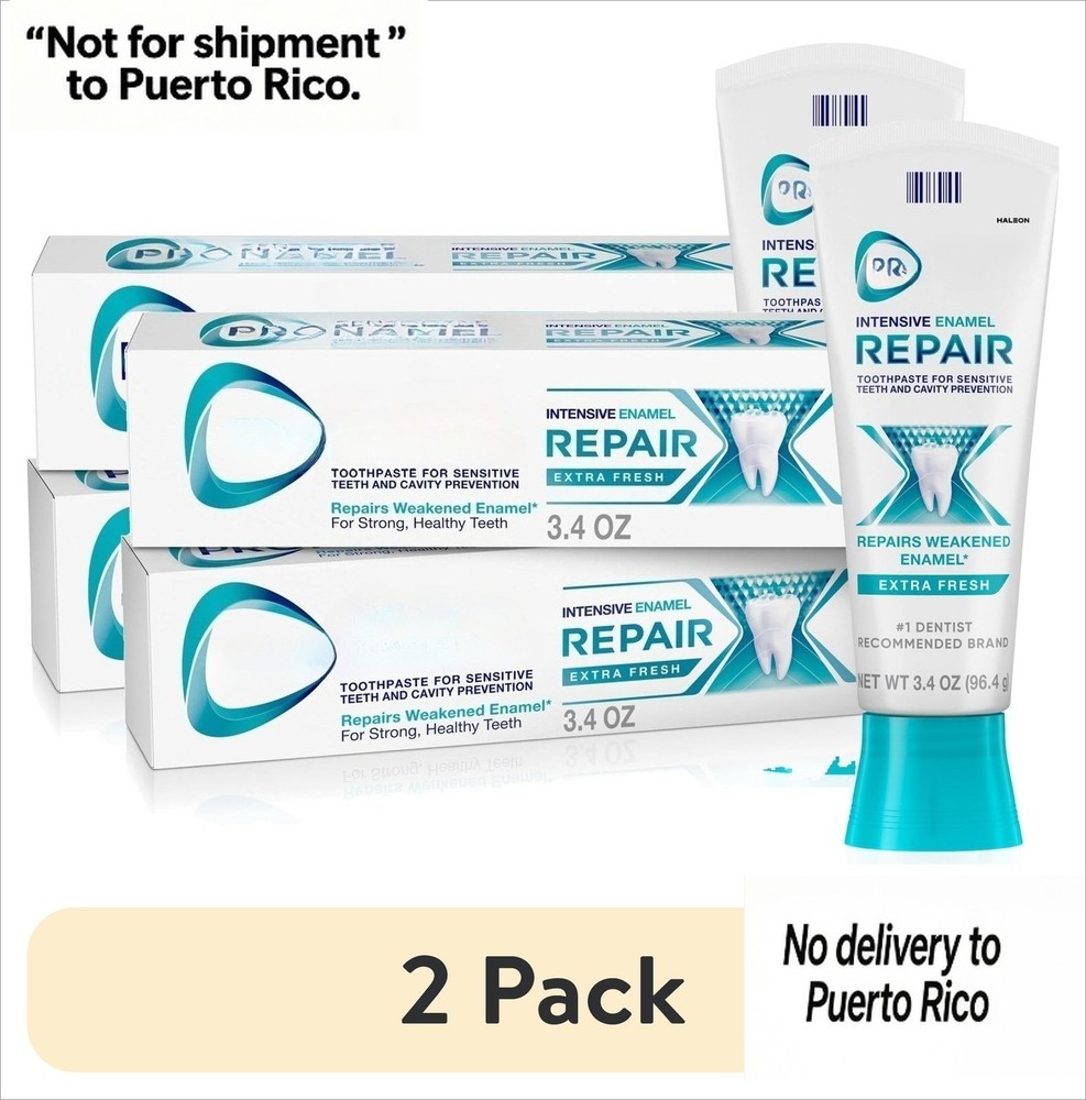 Intensive Enamel Repair Toothpaste, Extra Fresh,3.4oz, 4-Pack