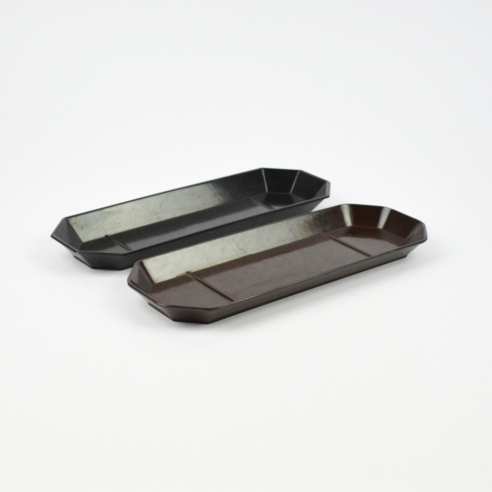 2 X Vintage Pen Tray - Bakelite - Desk - Octagonal