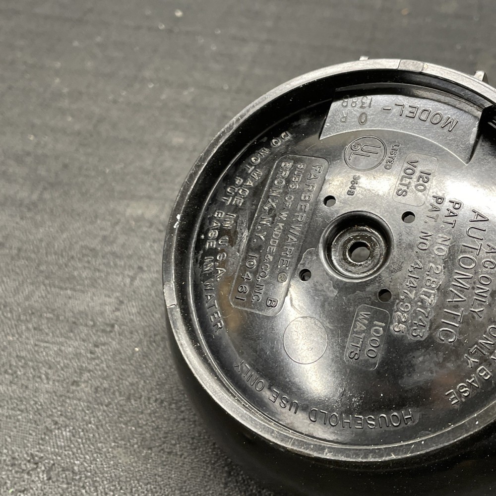 Farberware Electric Superfast Percolator 8 Cup 138B REPLACEMENT PART Base