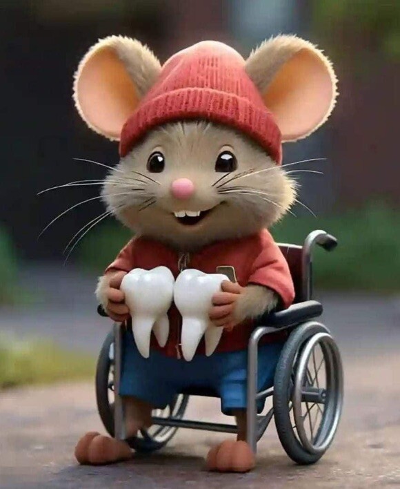 Personalized letter from the Pérez mouse with digital image/tooth mouse Perez