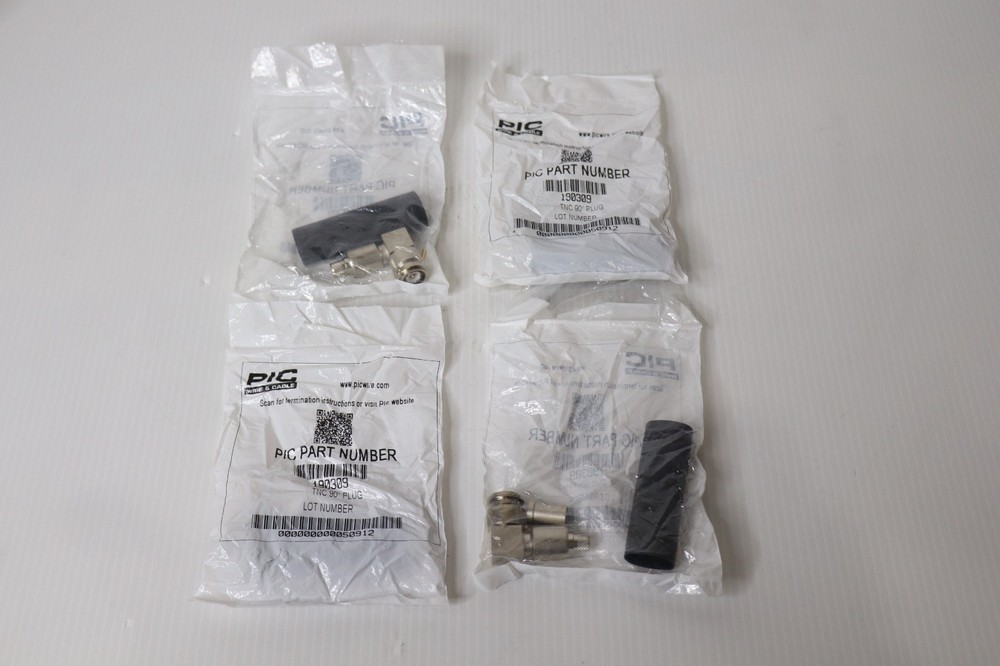 PIC Wire & Cable 190309 Coax Connector NEW (4 Available)