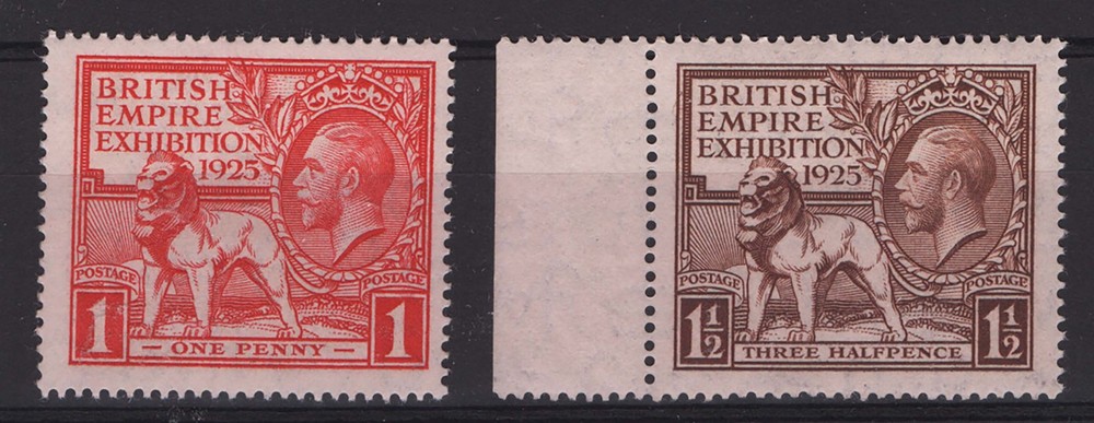 GB 1925 Wembley set fine unmounted mint
