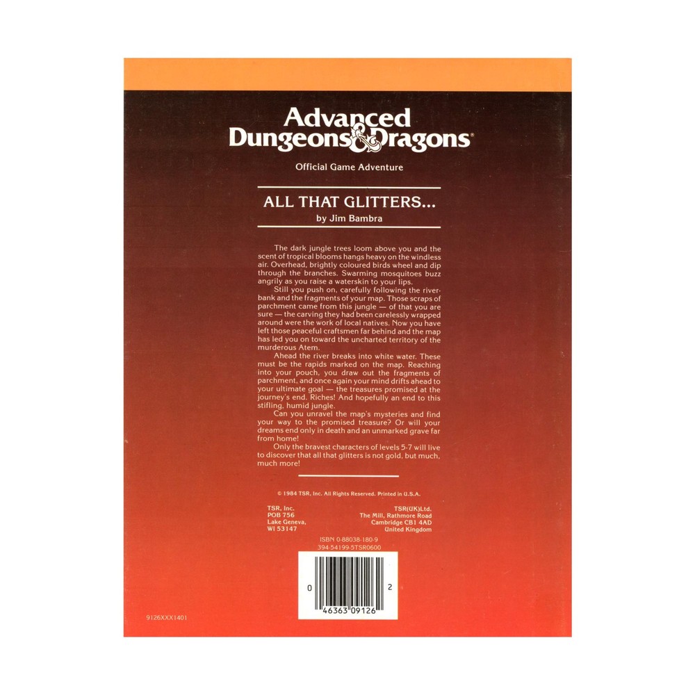 TSR AD&D 1st Edition All That Glitters Fair+