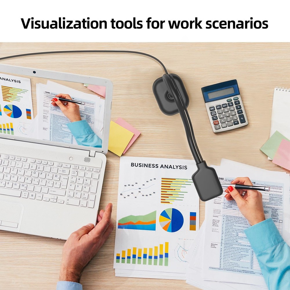 Document Camera for Teachers and Classroom, USB Webcam/Doc Camera Builtin Mic...