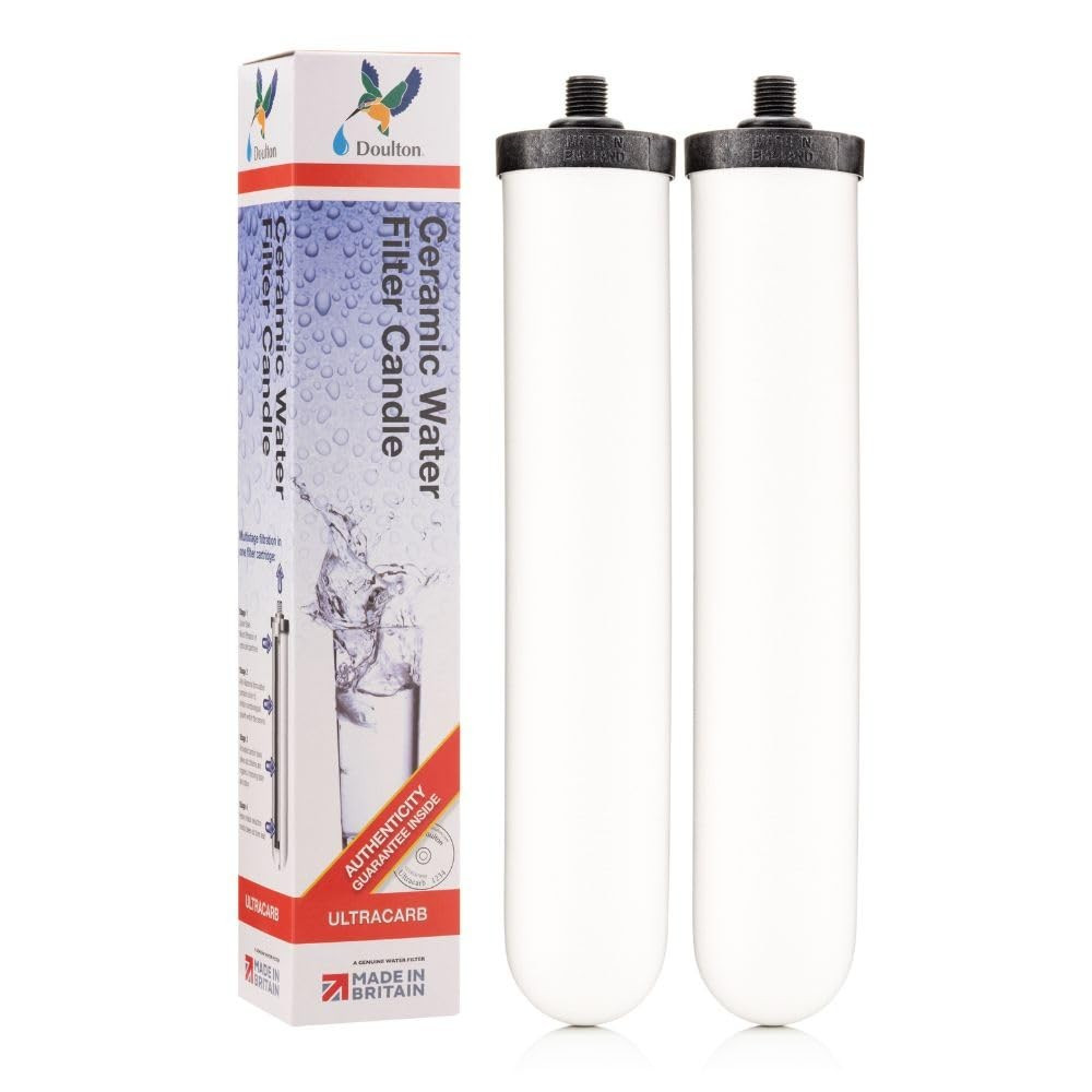Doulton W9123053 9501 UltraCarb Ceramic Filter Candle Element Cartridge, 2 Pack