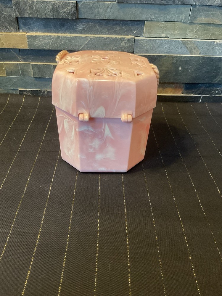 Homers Handy Holder Plastic Pink Handle Box 1950’s