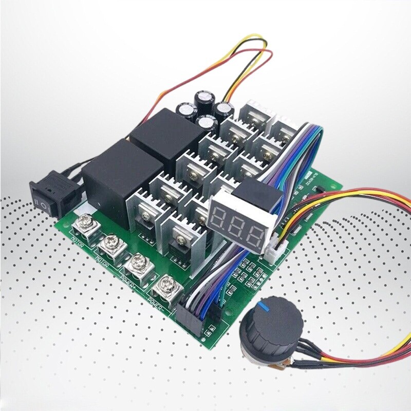 Digital 100A 10-55V PWM DC Motor Speed Controller Forward Reversal adjustable