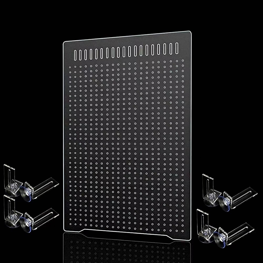 ONE Set Clear Fish Tank Divider Board Include Suction Cups DIY Designed Easy ...