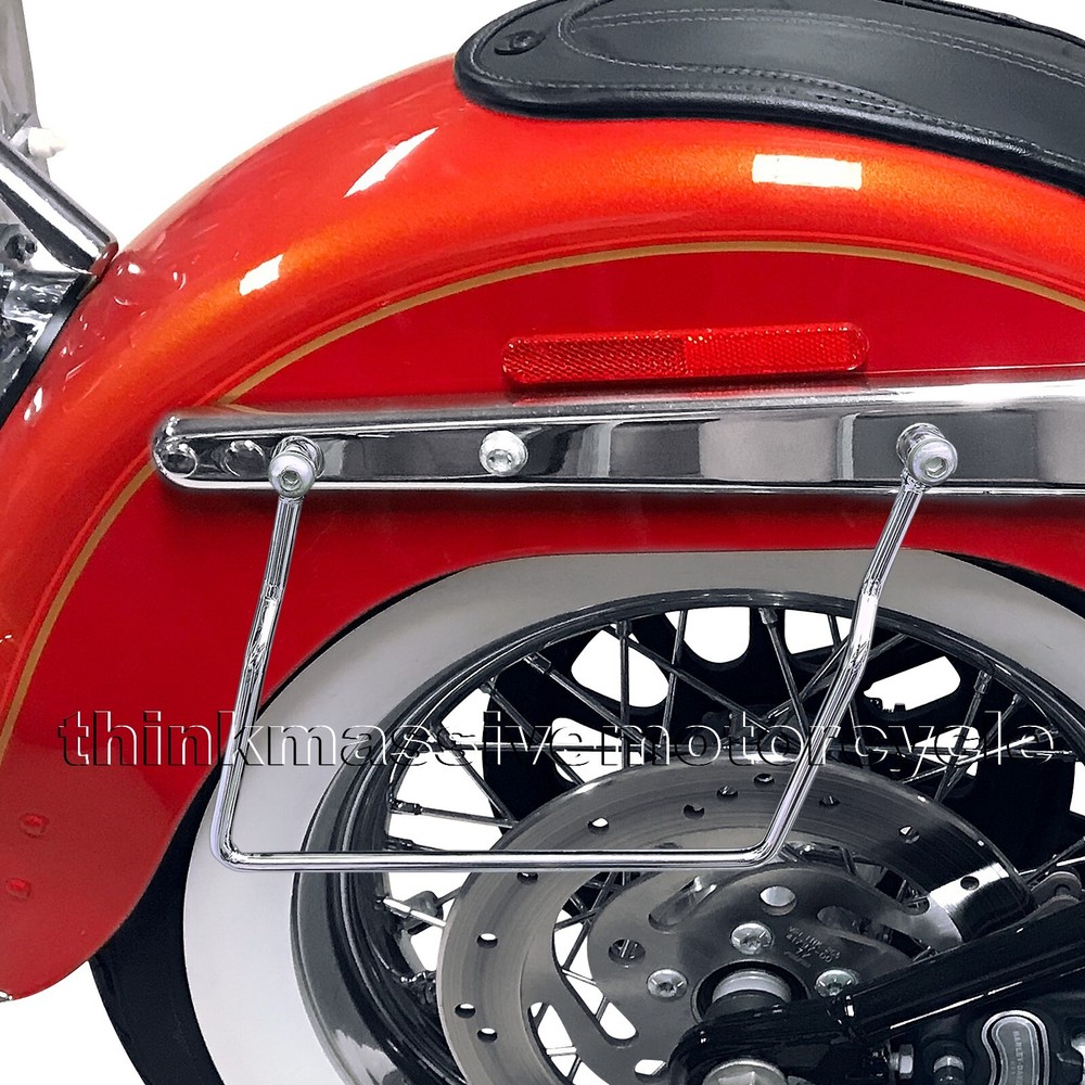 Saddle Bag Saddlebag Support Brackets Bars for 1984-up Harley Davidson Softail