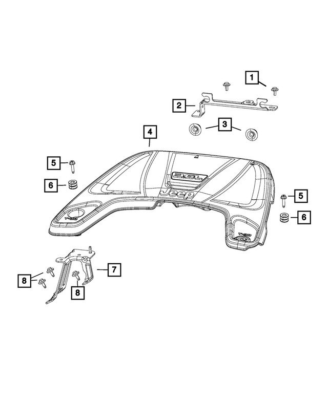 Genuine Mopar Bracket Front 5281948ab