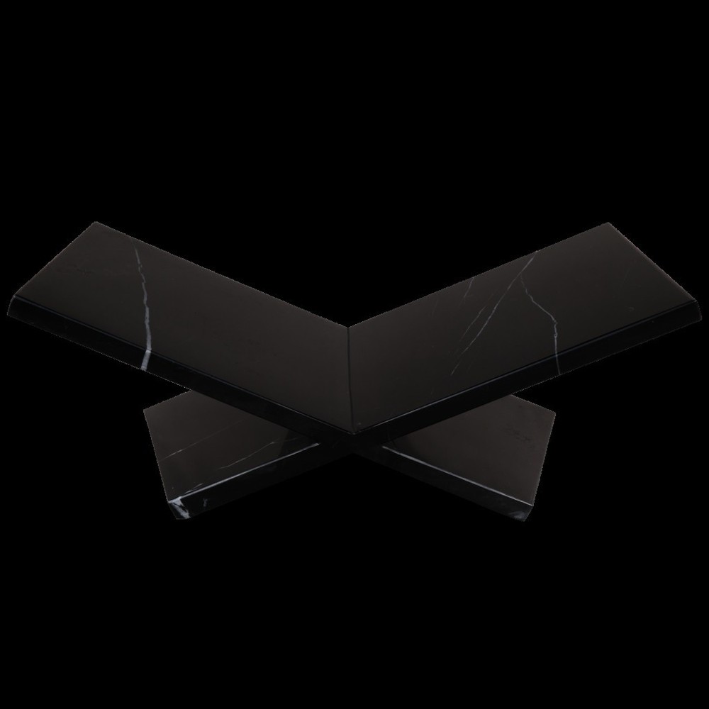 8" Black Marble Tabletop Decorative Bookstand