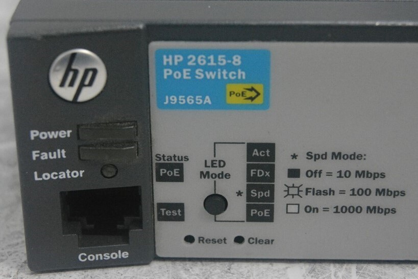 HP J9565A 2615-8 PoE Switch SEE NOTES