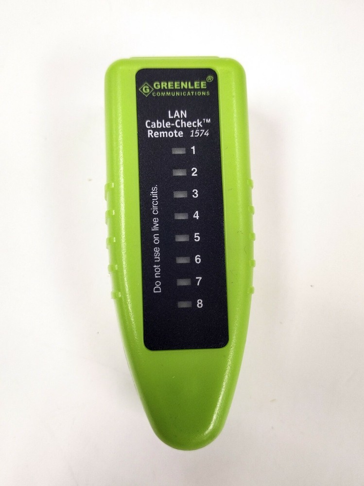 GREENLEE 1574 LAN AND A/V CABLE-CHECK TOOL
