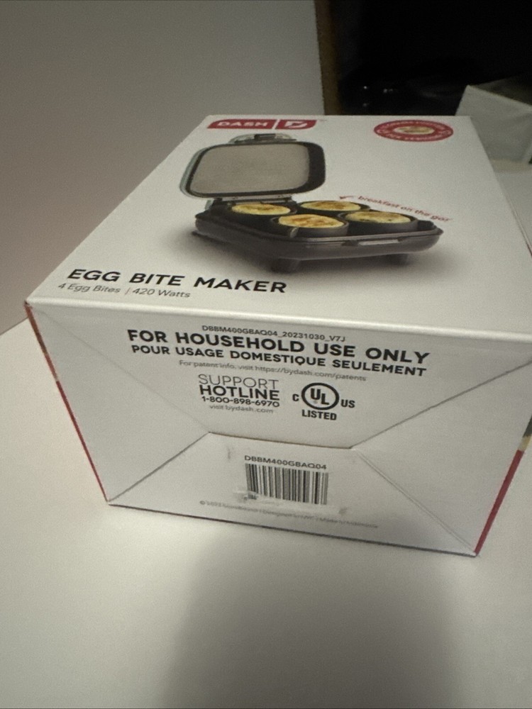 Brand New DASH Egg Bite Maker Protein On Th Go!