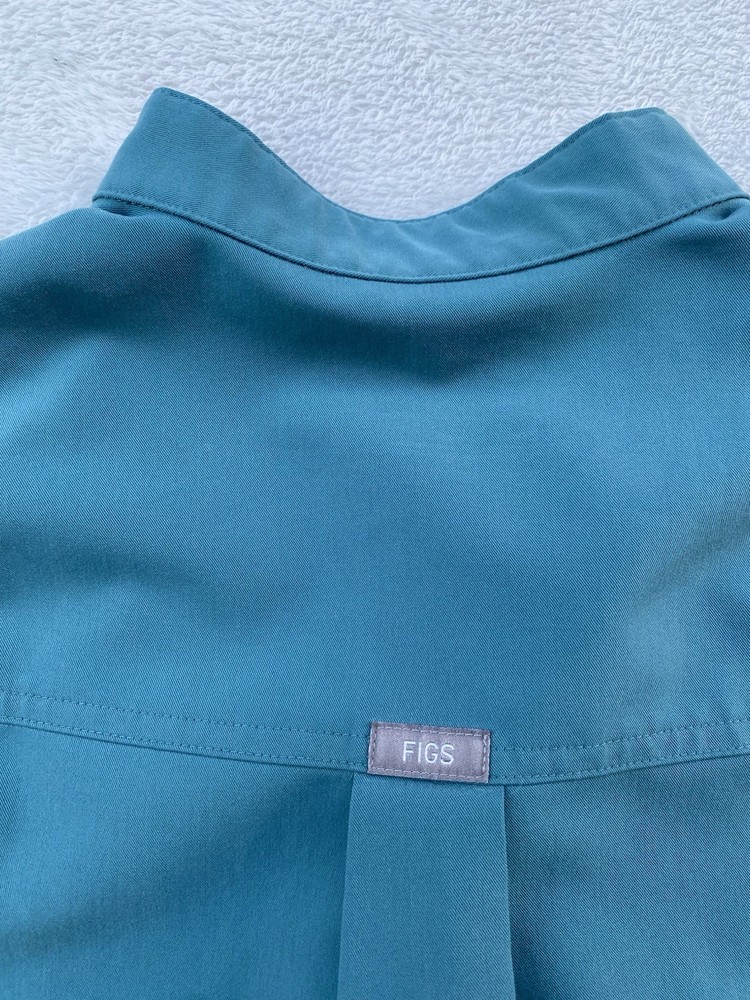 Women’s FIGS Technical Collection Top + Bottom Extra Small Teal Pockets