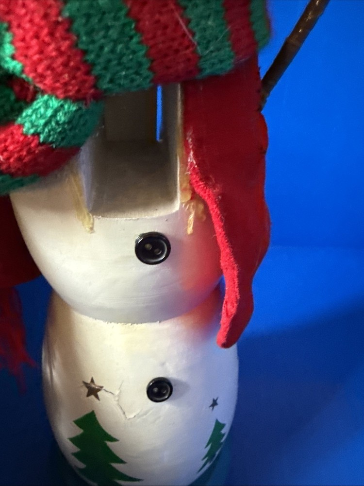 St. Nicholas Square Large Snowman Nutcracker! GUC! 14”