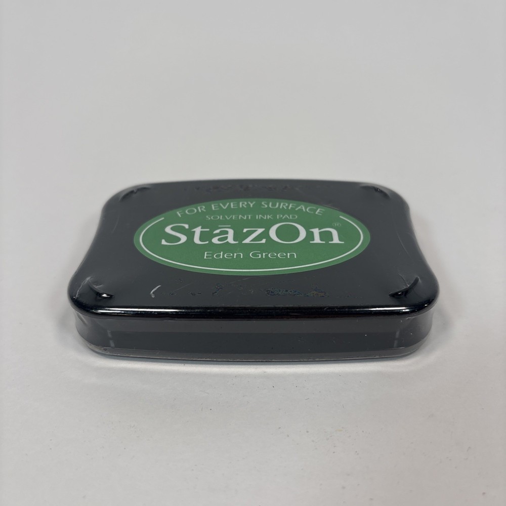 StazOn Solvent Ink Pad-Eden Green (Pack of 1)