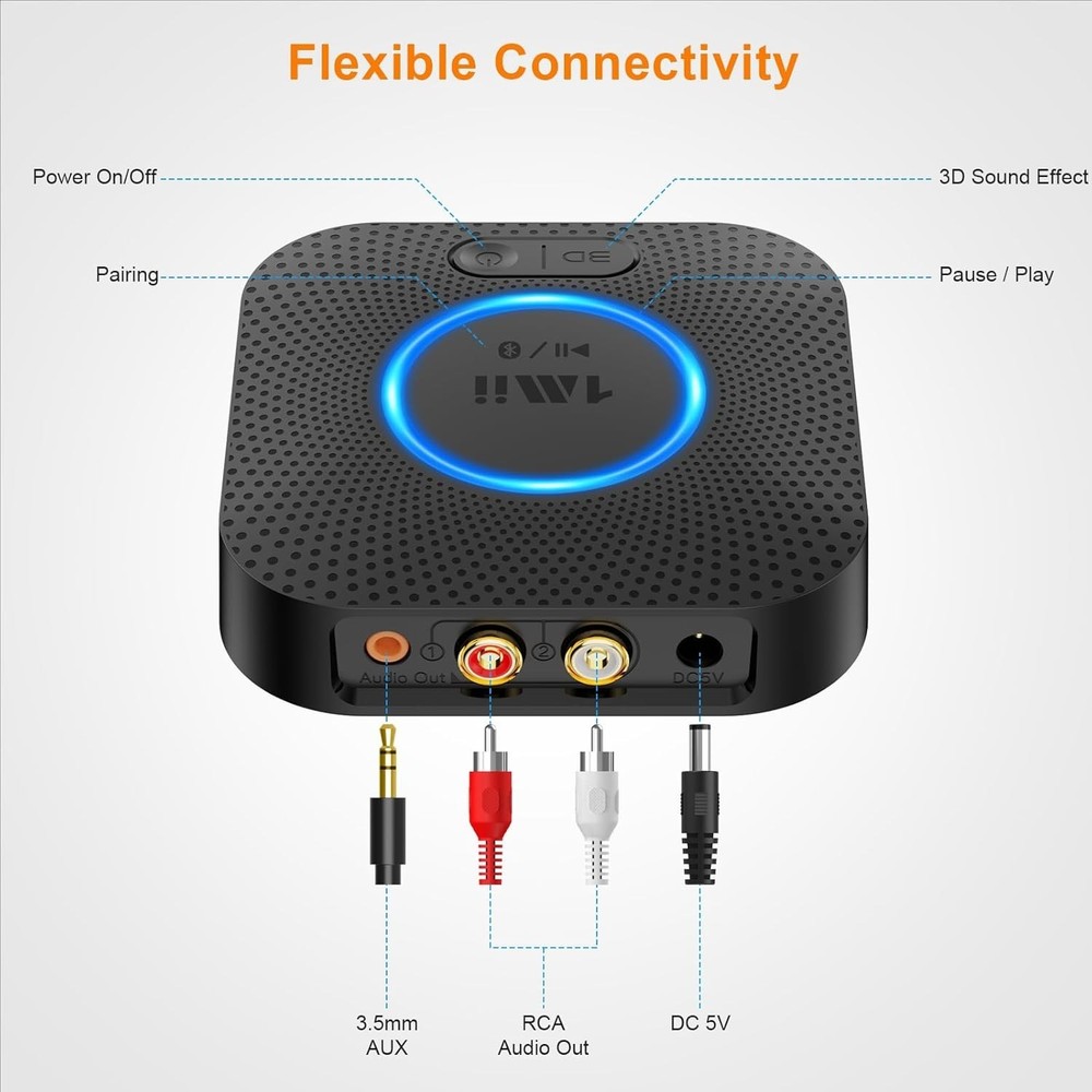 Hi-Fi Wireless Audio Adapter, Bluetooth 5.3