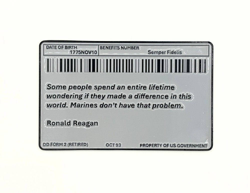 Marine Retired Challenge Coin