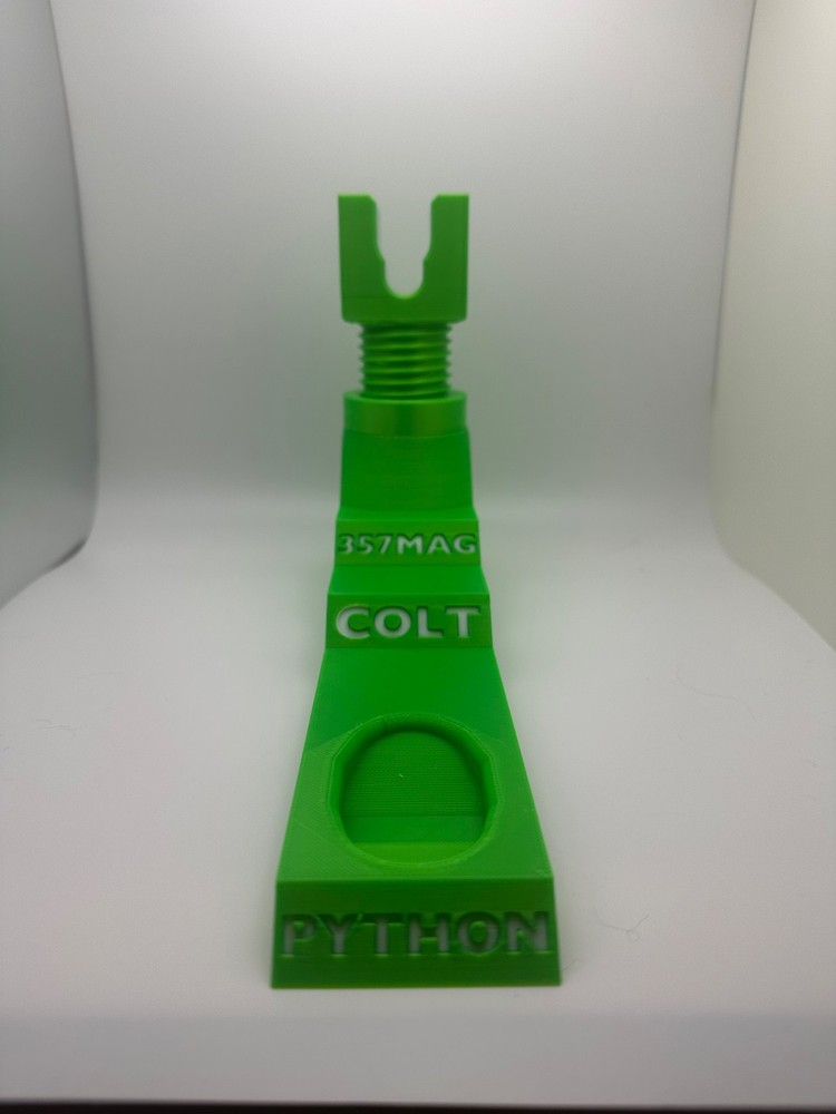 Custom Pistol Stand designed for Colt Python 3D printed safe storage
