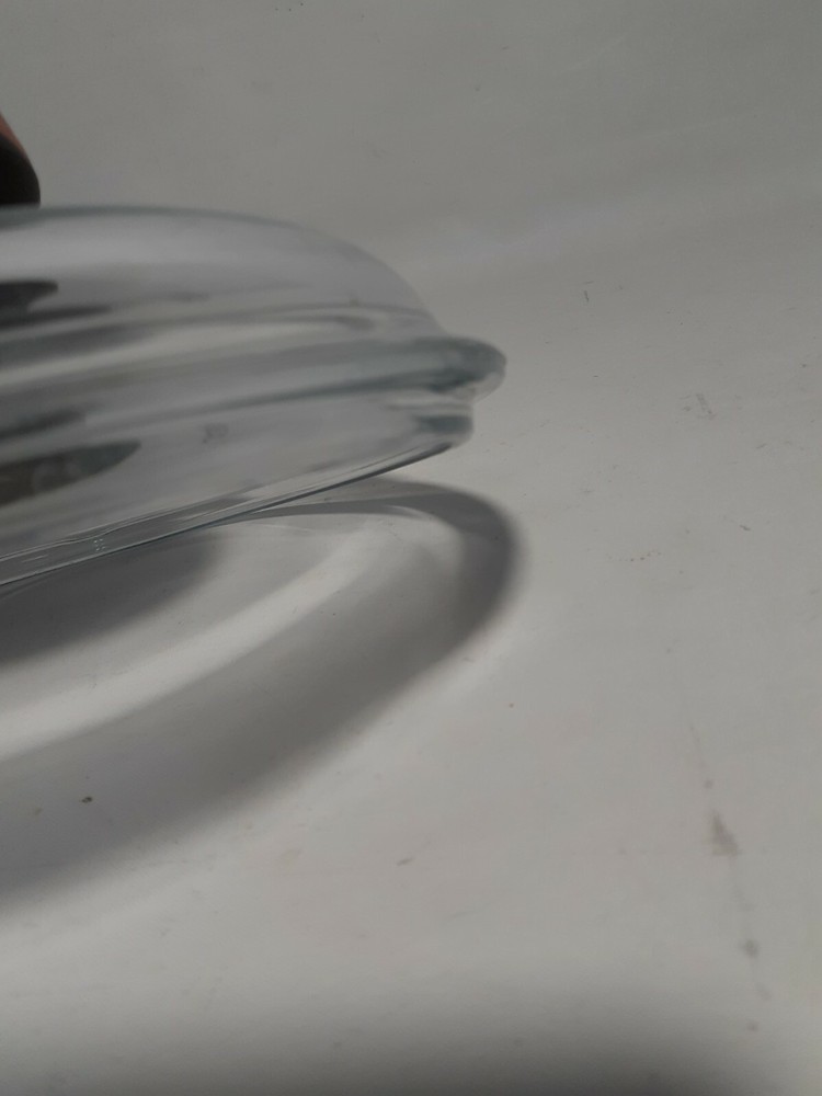 Pyrex Clear Lid With Black Handle, 6.25" Lip, 6.5 O.D.