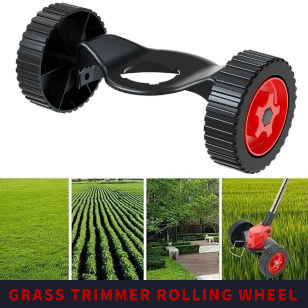 For Grass TRIMMER ROLLING WHEEL Comfortable Garden Lawn Mower Cutter Guide PT