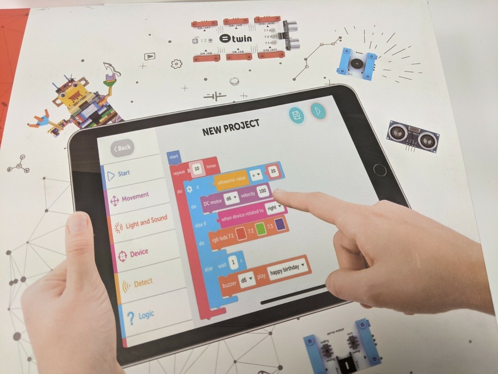 Twin STEM Coding Kit Learn Programming for Children Ages 8+ Mobile App