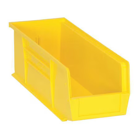 Quantum Storage Systems Qus234yl Hang & Stack Storage Bin, Polypropylene,