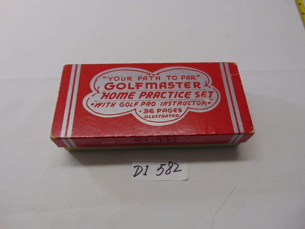 Vintage Golf Master Home Practice Set Pro Instructor Golfmaster Old