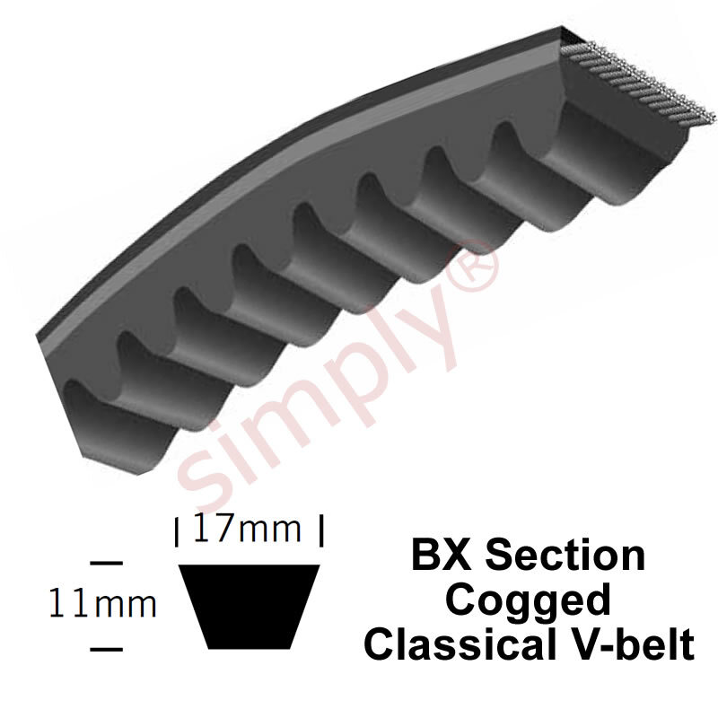 BX67 Major Brand BX-Section Cogged V-Belt