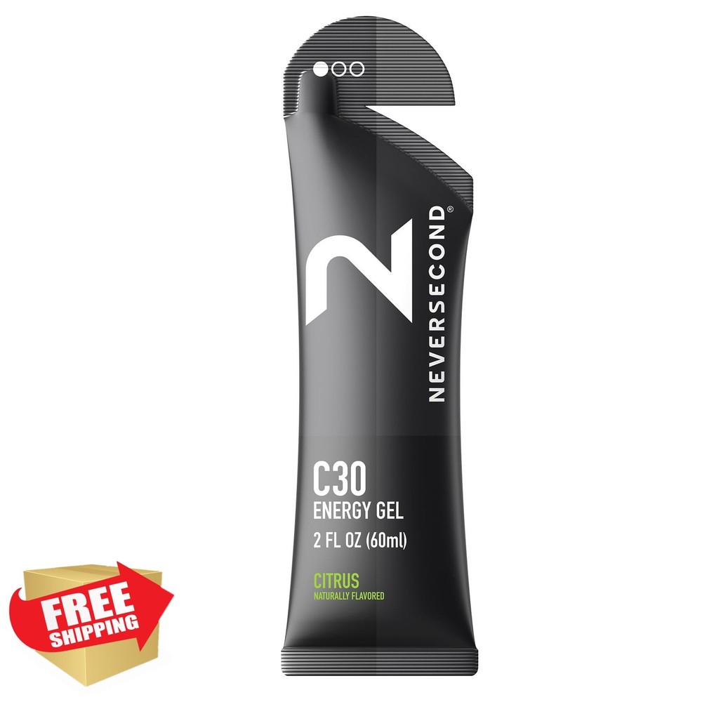 Neversecond C30 Energy Gel Citrus 12 Pack Nutrition Hydration