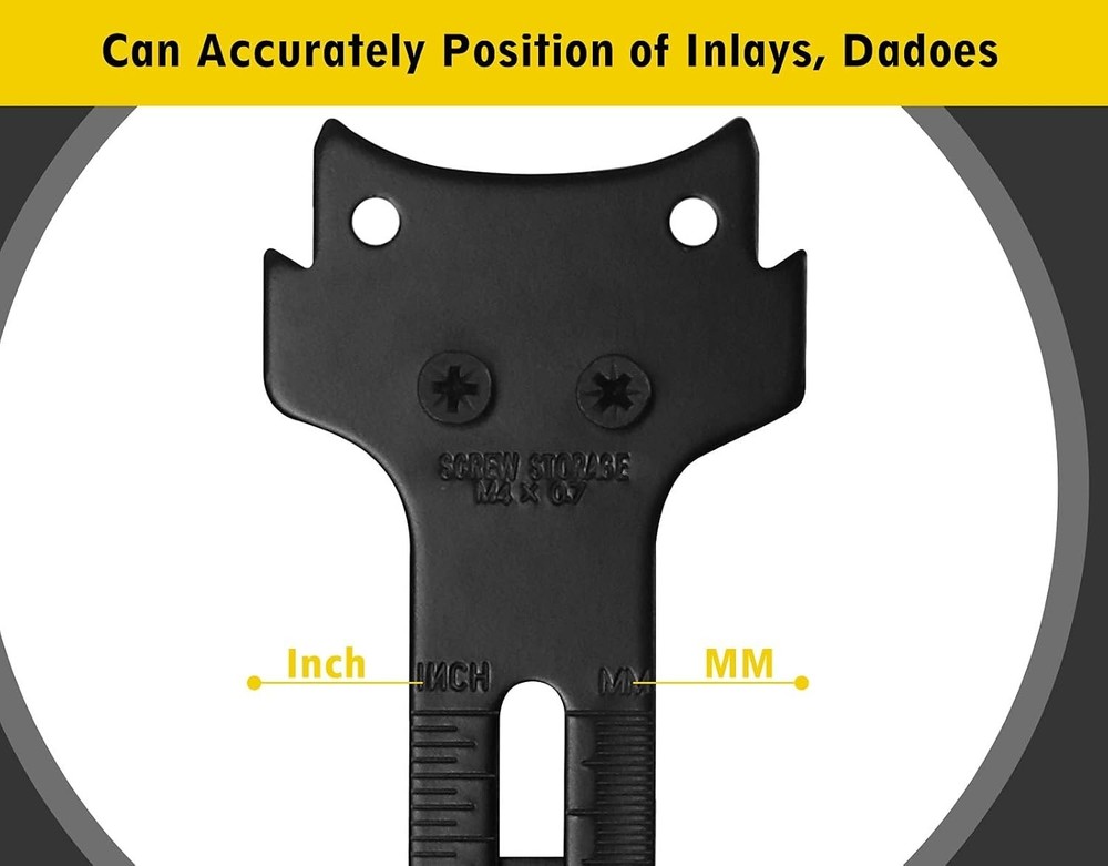Durable Straight Edge Router Guide for Fixed Base Compact Router - 10" Long