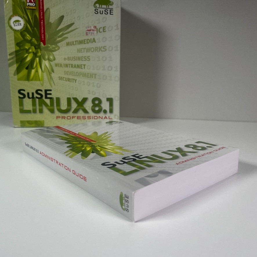SuSE Linux 8.1 Professional Edition (CD-ROM, 2001) Big Box Vintage Software