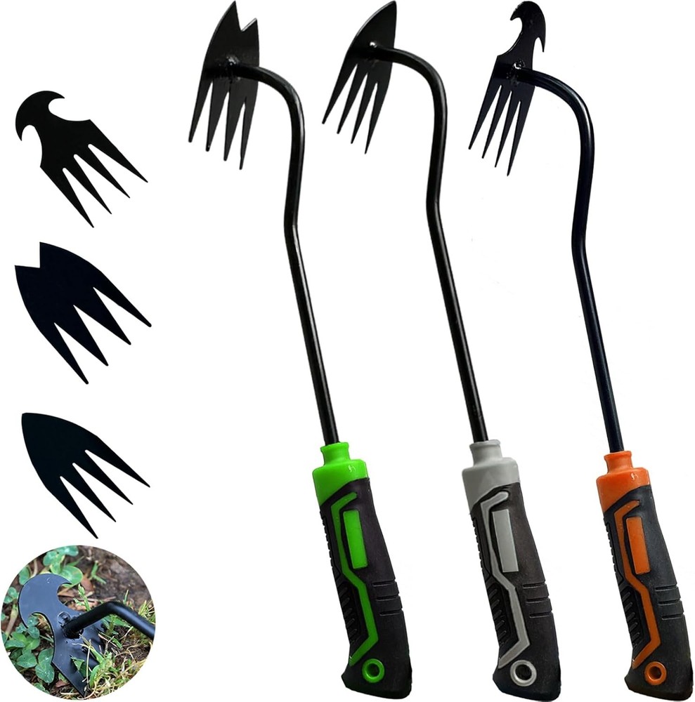 3Pcs Weed Puller Tool Garden Weed Pulling Tool,Portable Garden Weeder Tool,Garde