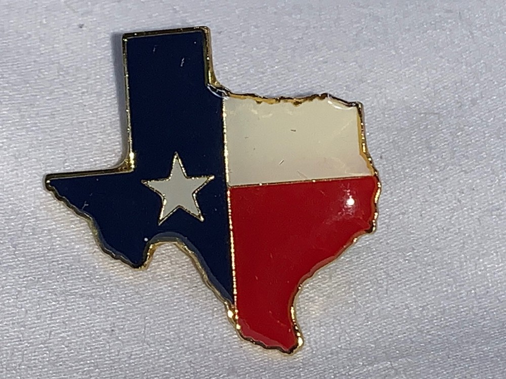 TEXAS COLORS STATE LAPEL PIN NEW