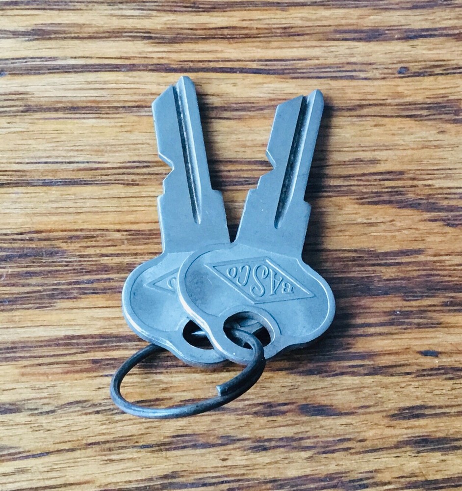 1930s 1940s BASCO KEYS vtg NOS P1400 lock