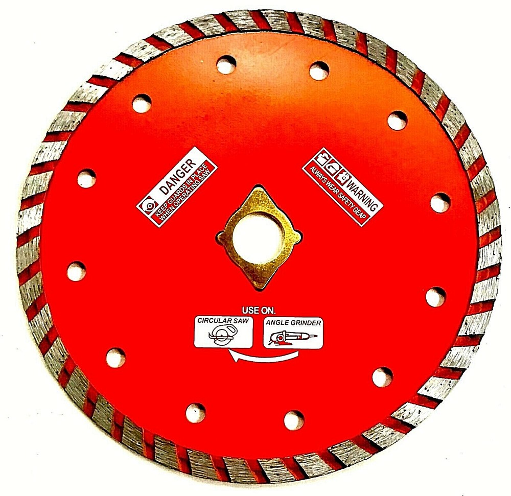 6" Granite, Stone, Masonry Turbo Diamond Saw Blade For angle grinder
