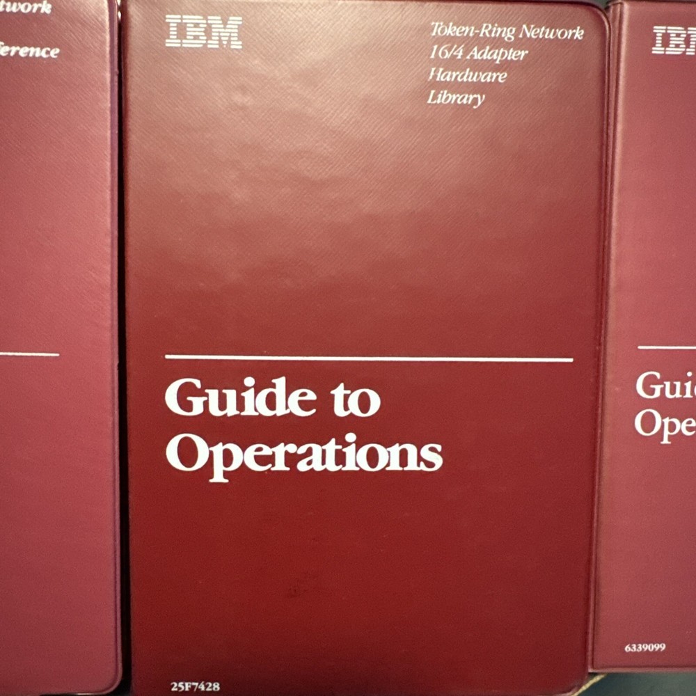 IBM TOKEN-RING NETWORK 16/4 ADAPTER HARDWARE LIBRARY GUIDE TO OPERATIONS (3)