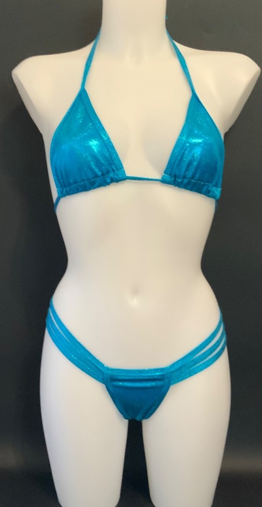 Exotic Dancer Tri Top And Thong Set