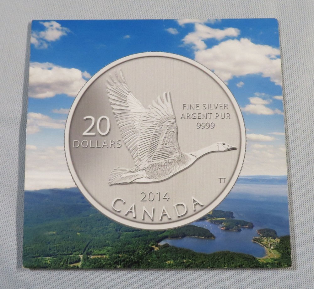 2014 Canada $20 Silver Coin - Goose