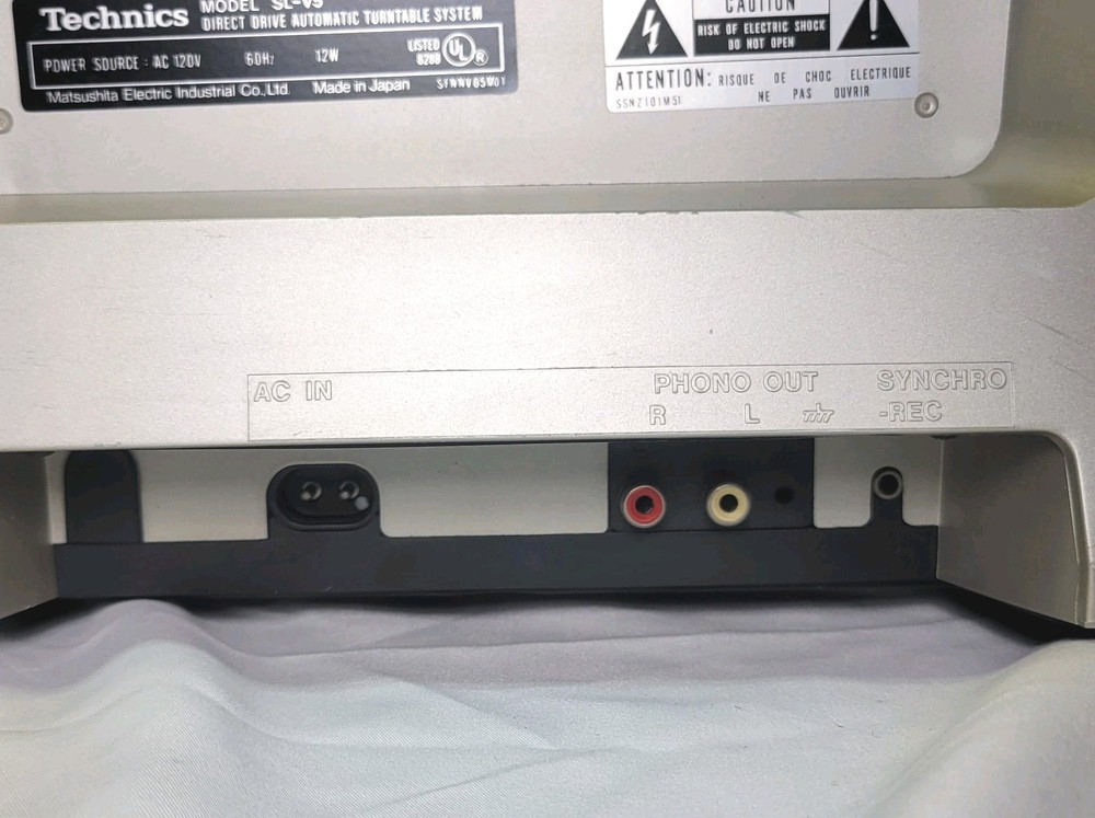 Technics SL-V5 Vertical Turntable Rare Upright Linear Tracking Works Great