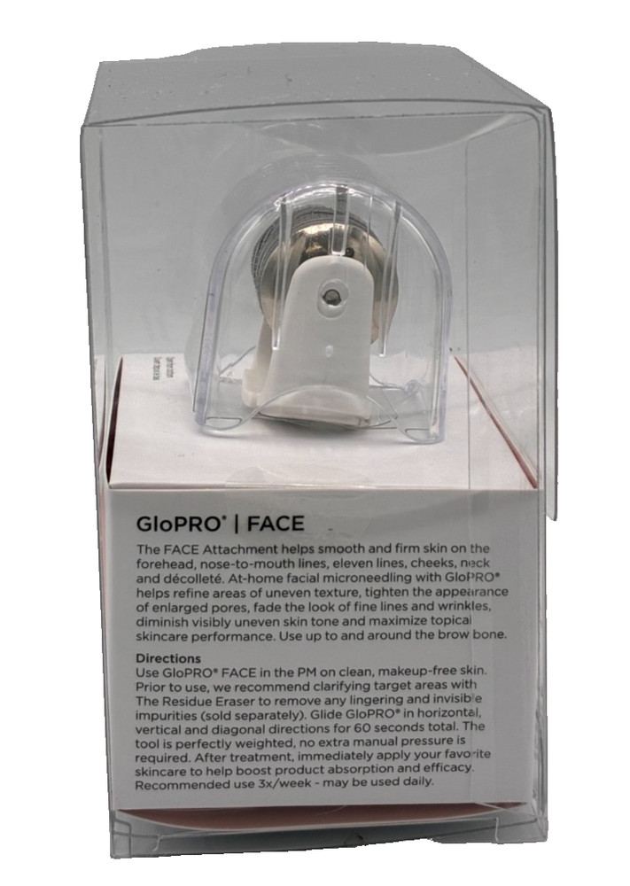 Beautybio Glopro Face Micro Tip Attachment ~ White Different Presentation ~ BNIB