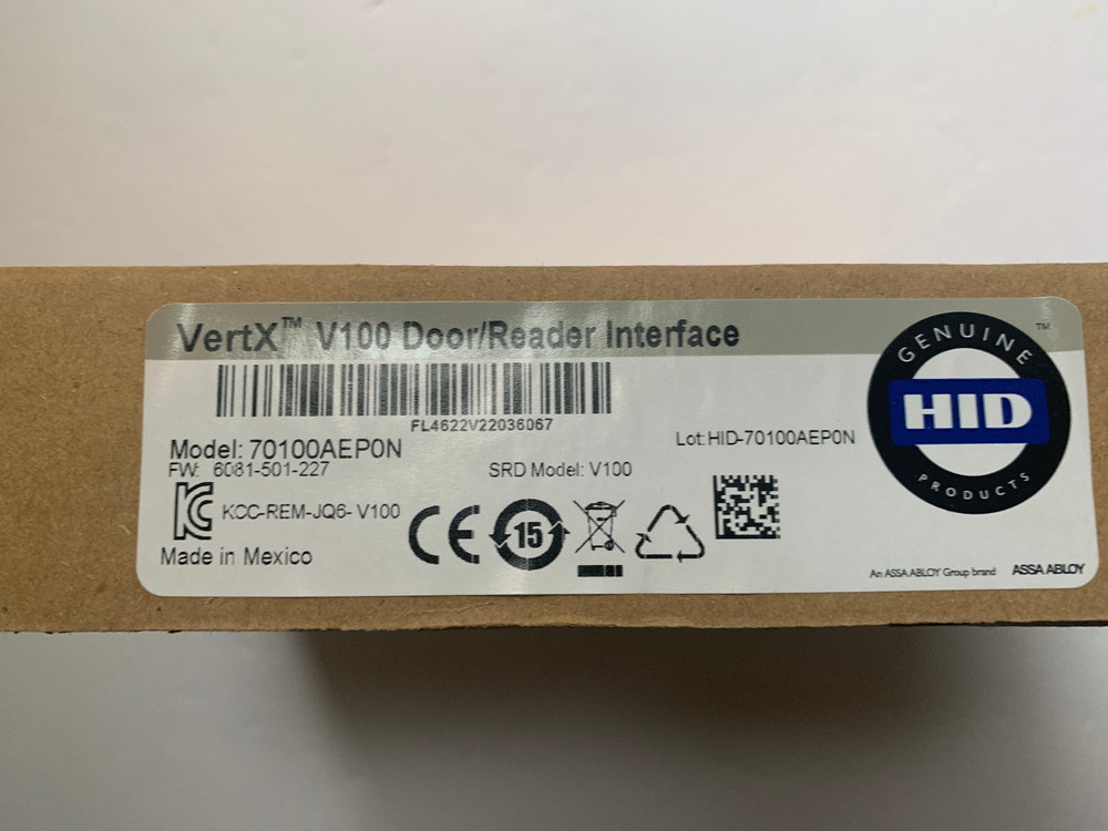 HID VertX V100 Door/ Dual Reader Interface Access Card Controller
