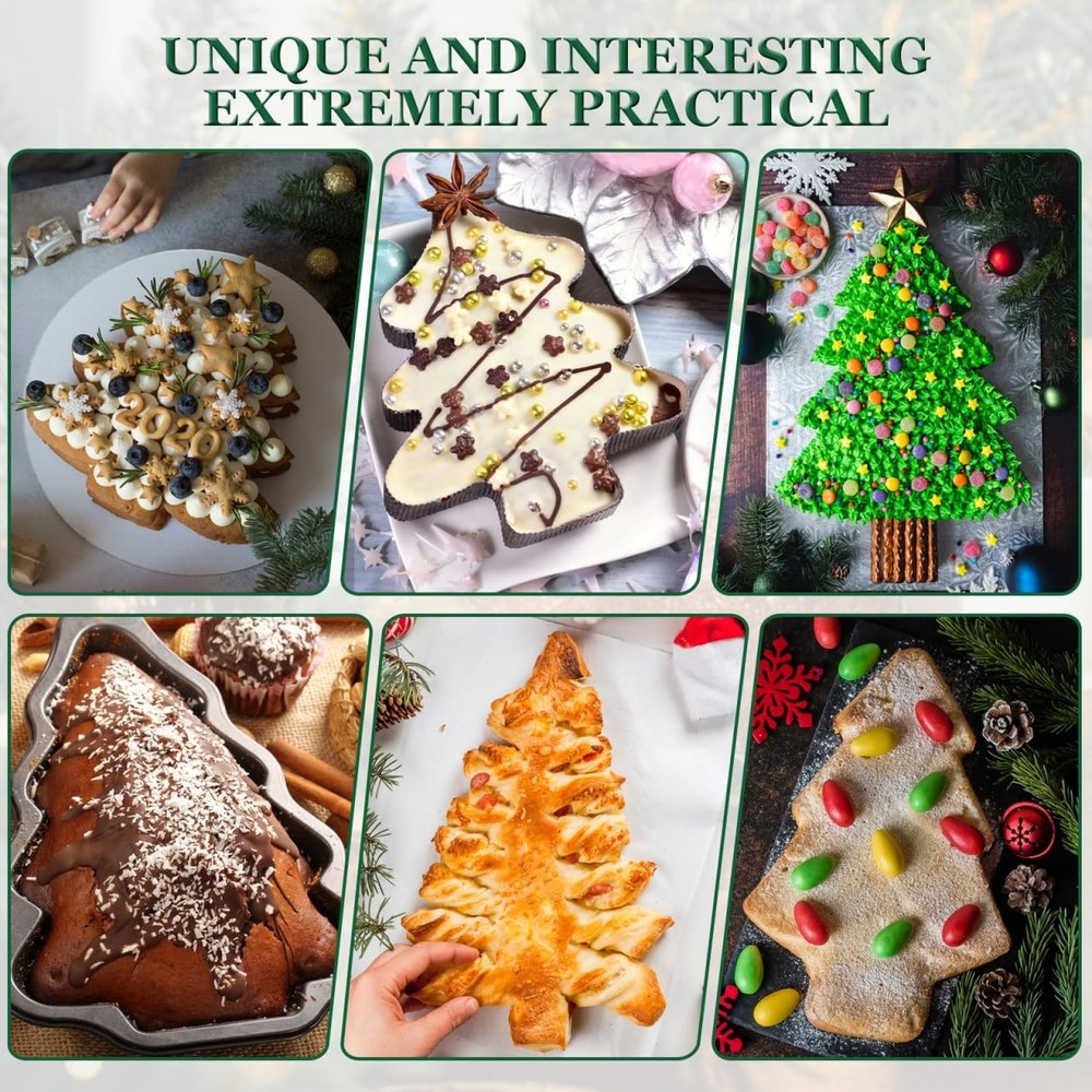 MultiFunction NonStick Silicone Cake Mold Christmas Tree Desserts Baking