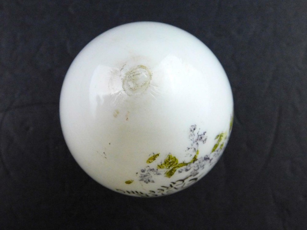 Easter Greeting Handblown Glass Easter Egg Floral Violet Handpainted GREAT VALUE