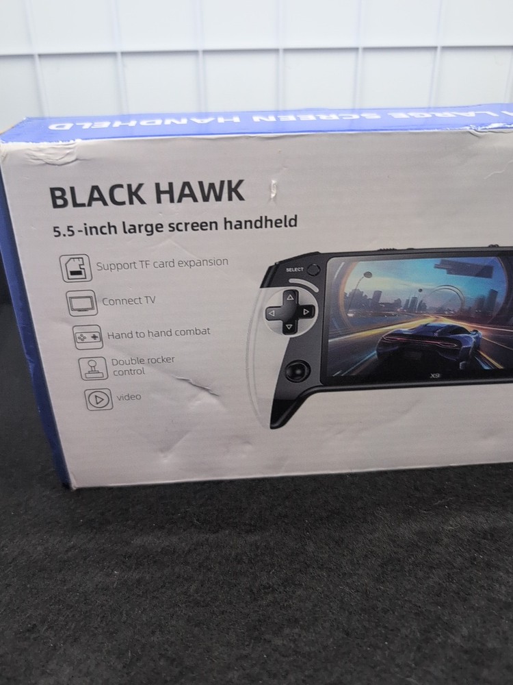 X-9 Black Hawk 5.5 In Large Screen Handheld Game system